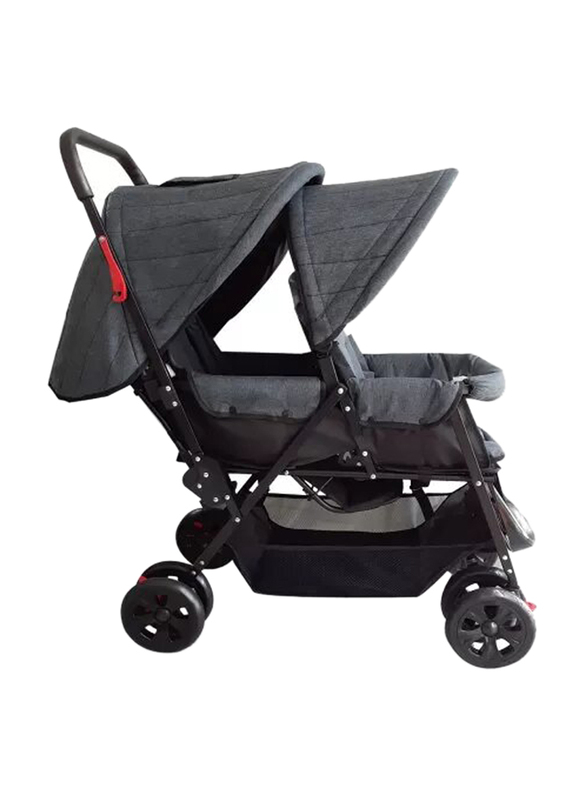 Teknum Double Baby Stroller, Grey