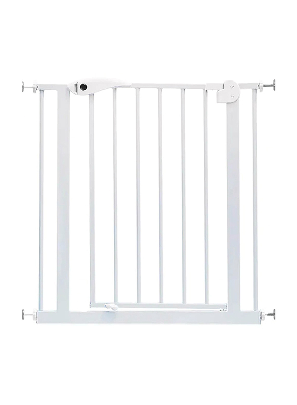 Baby Safe Metal Safety Gate with 10cm Extension, White