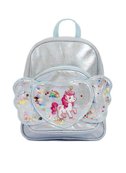 Eazy Kids Unicorn School Backpack, Silver