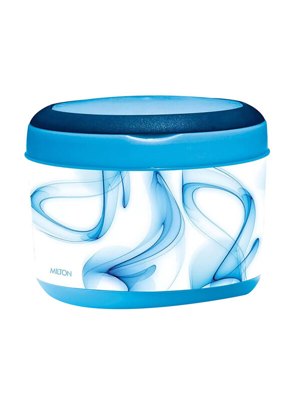 

Milton Brunch Insulated Inner Stainless Steel Lunch Box with Additional Plate and Handle, 900ml, Blue