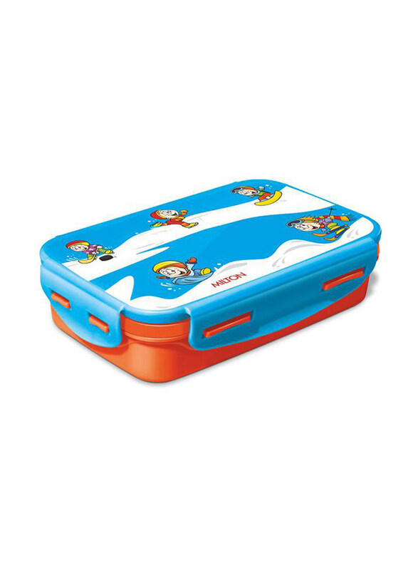 

Milton Steely Mini Lunch Box for Kids, 400ml, Blue