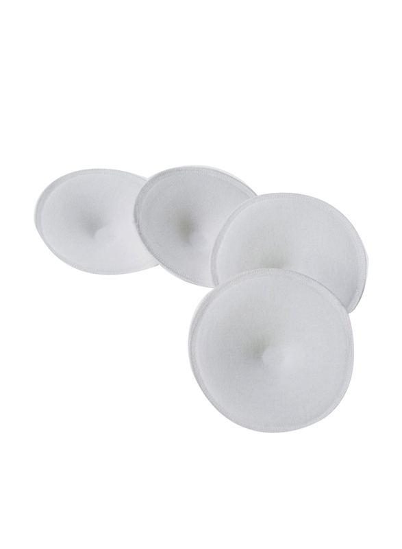 Sunveno Reusable Breast Pads Set, 4 Pieces, White