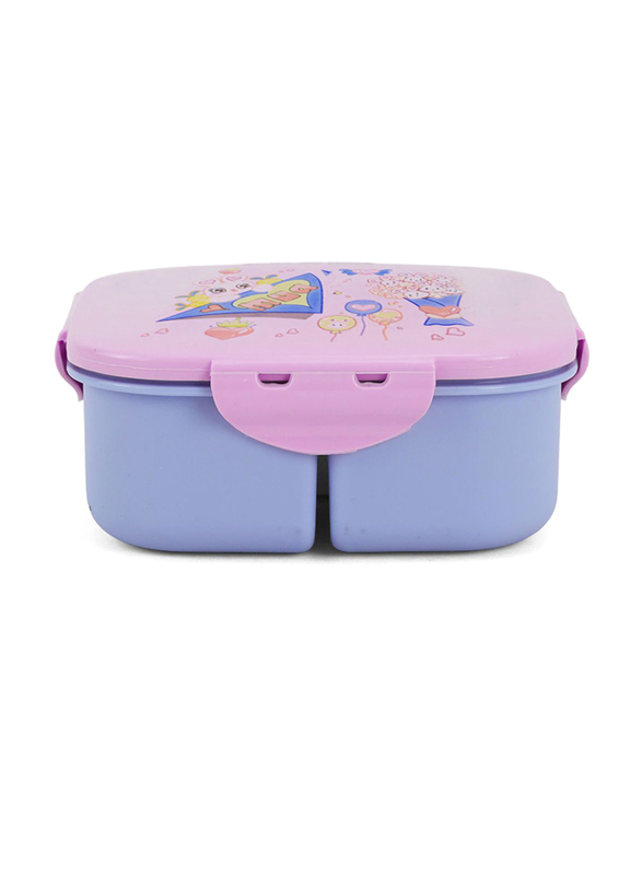 Nova Kids Square Bento Lunch Box, Love Pink