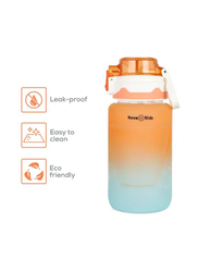 Nova Kids Water Bottle with Straw, 550ml, Orange