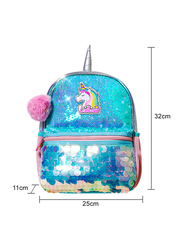 Sunveno Unicorn Sparkle Backpack for Kids, Green
