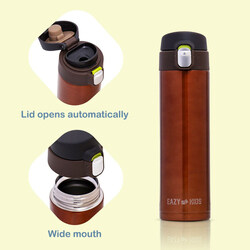 Eazy Kids Insulated Travel Water Bottle, 500ml, Copper