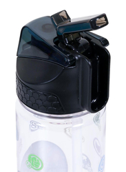 Eazy Kids Marvel Avengers Assemble 2-in-1 Tritan Water Bottle for Kids, 650ml, Black