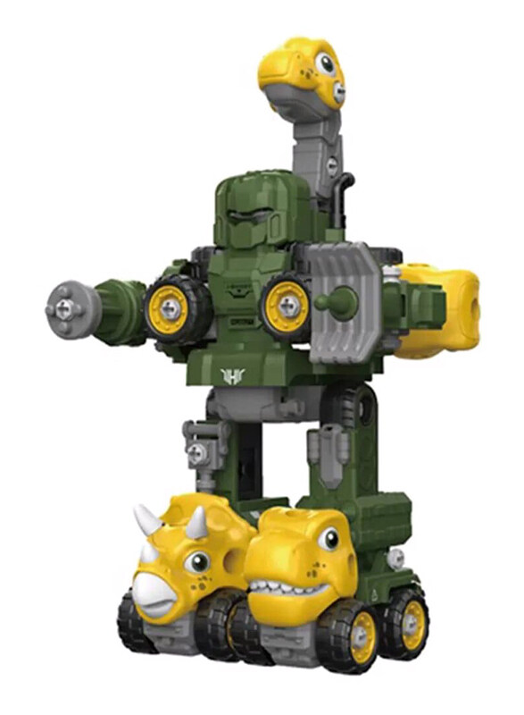 

Little Story 5-in-1 Dinosaur Robot Transformation Vehicle Kids Toy, Ages 3+, Multicolour