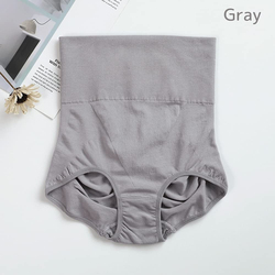 Sunveno High Waist Maternity Belly Support Cotton Panties, Grey