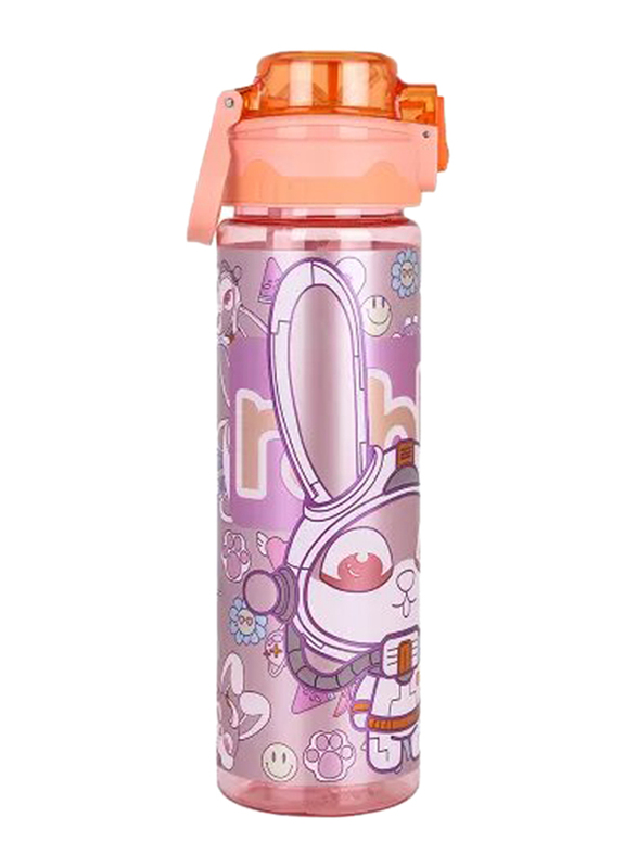 Nova Kids Water Bottle with Straw, 700ml, Orange