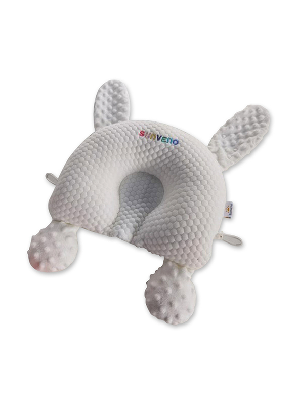 Sunveno Infant Head Shaper Rabbit Pillow, White