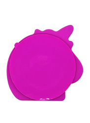 Eazy Kids Silicone Suction Plate, Unicorn, Pink