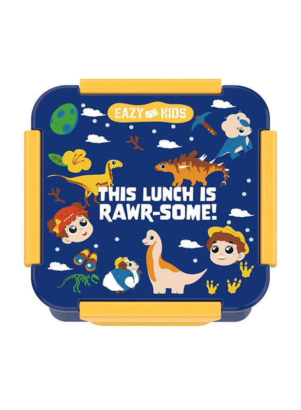 

Eazy Kids Lunch Box, T-Rex, 3+ Years, 650ml, Blue