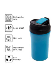 Eazy Kids Double Wall Insulated Tumbler Water Bottle, 400ml, Blue