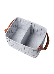 Little Story Multipurpose/Laundry Caddy Basket Felt, Grey