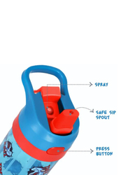 Eazy Kids Tritan Water Bottle with Spray, 420ml, Dino Blue