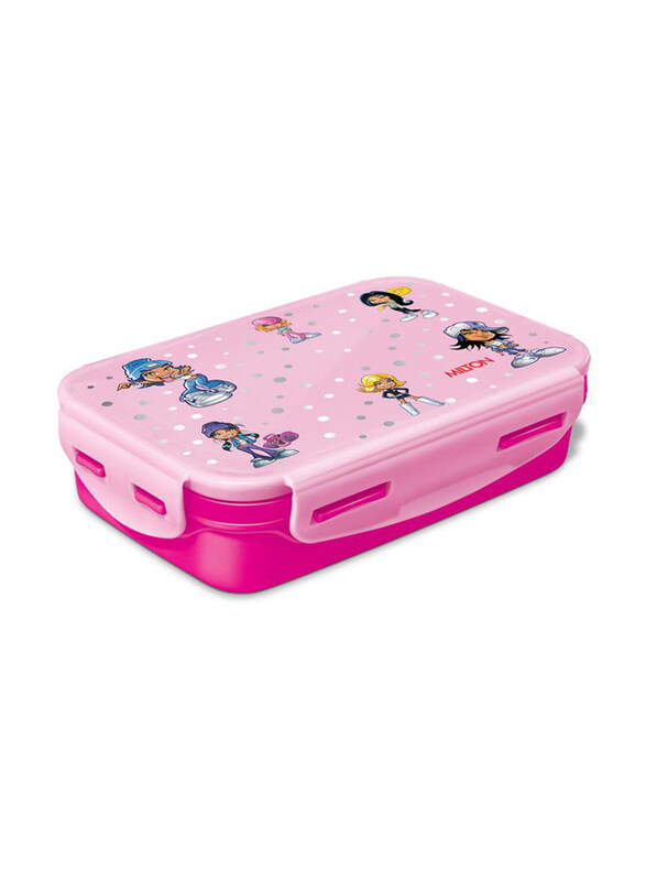 

Milton Steely Mini Lunch Box for Kids, 400ml, Pink
