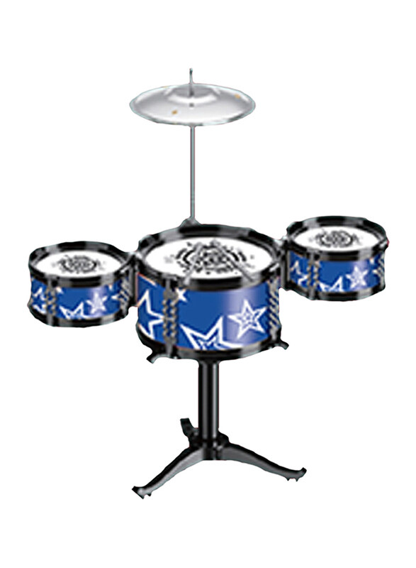 

Little Story Kids Musical Instrument Drum Set, Ages 3+, Multicolour