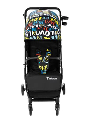 Teknum Travel Zen Stroller with Coffee Cup Holder, Multicolour