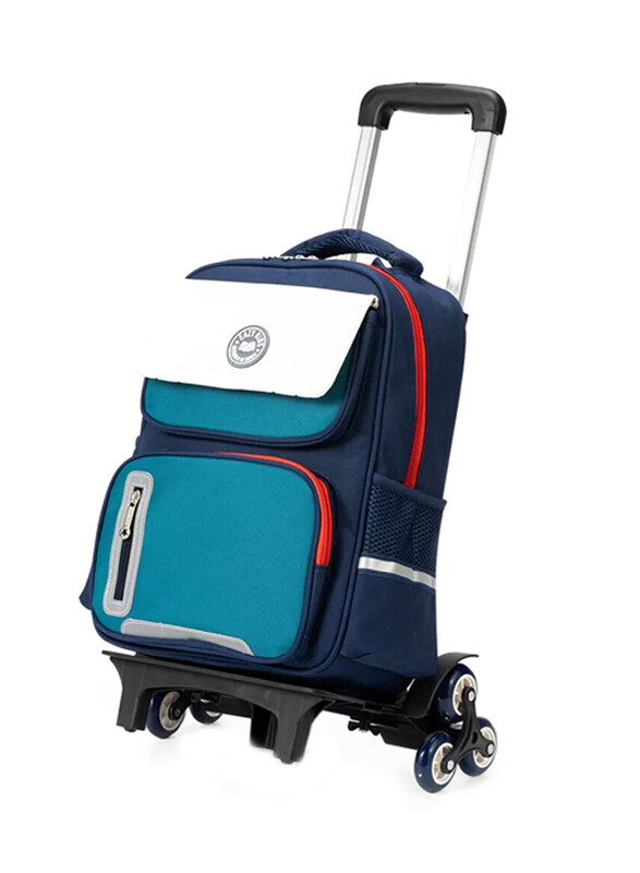

Eazy Kids School Bag with Trolley, Blue