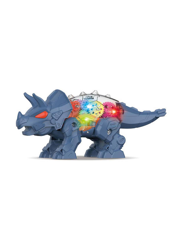 

Little Story Electric DIY Gear Dinosaur with Light and Sound, All Ages, Blue