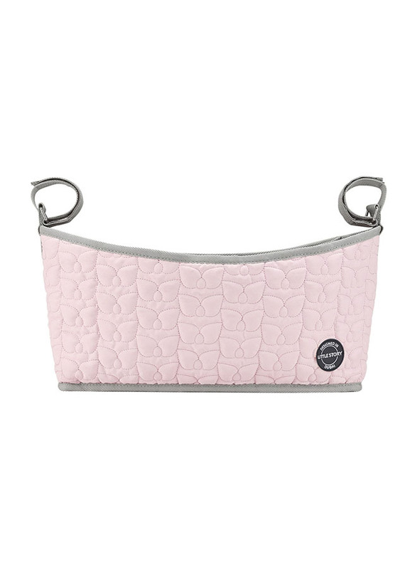 Little Story Premium Quilted Stroller Bag, Pink