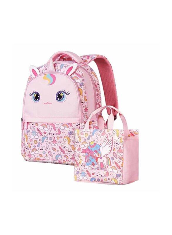 

Nohoo 16-inch Unicorn Kids School Bag with Handbag Set, Pink