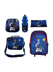 Nova Kids 5-Piece Astronaut School Bag Set, Blue