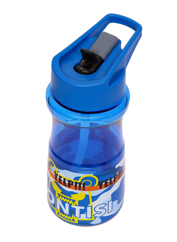 Eazy Kids Water Bottle With Straw, 500ml, Blue