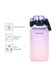 Nova Kids Water Bottle with Straw, 550ml, Purple