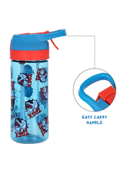 Eazy Kids Tritan Water Bottle with Spray, 420ml, Dino Blue