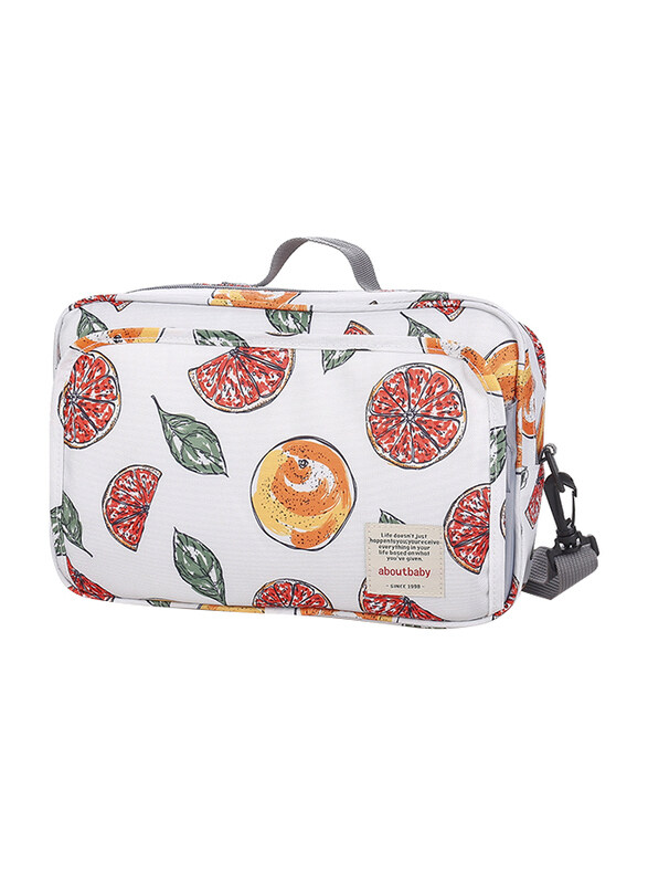 

Little Story Baby Changing Clutch Kit Diaper Bag, Fruity White