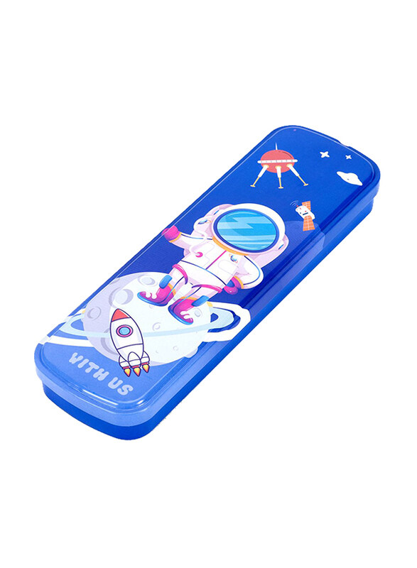 

Eazy Kids Astronaut With Satellite Pencil Box For Unisex, Blue