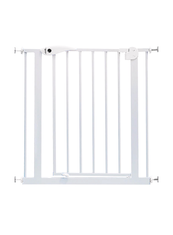 Baby Safe Metal Safety Gate with 20cm Extension, White