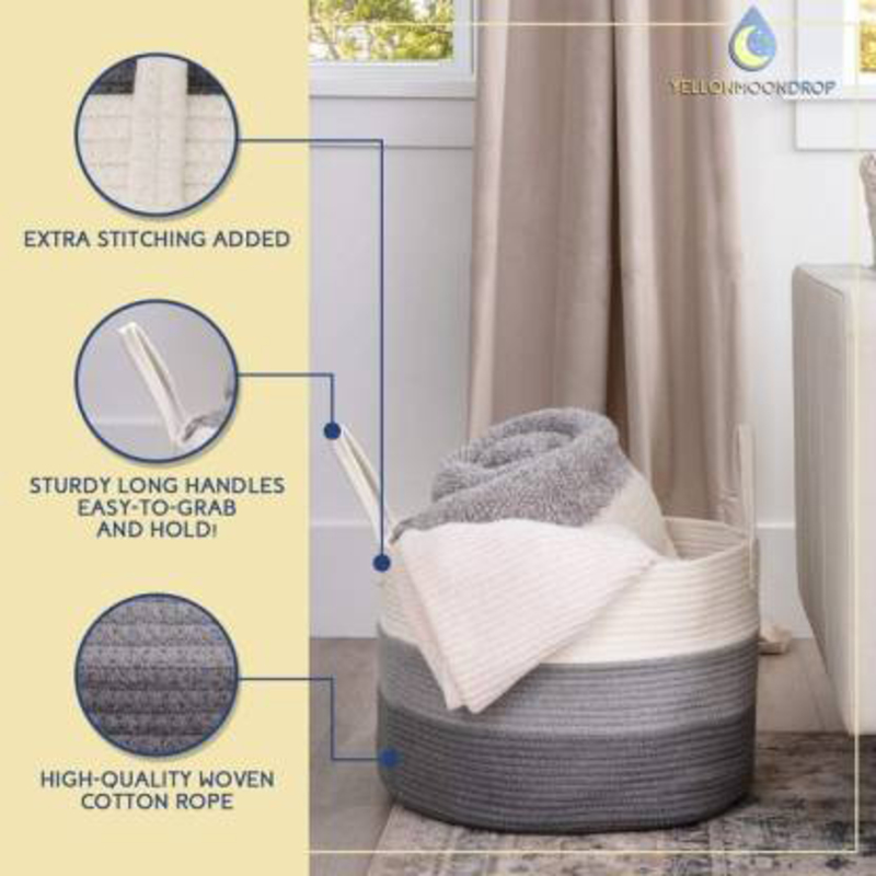 Little Story Multipurpose/Laundry Caddy Basket for Baby, XX-Large, Grey