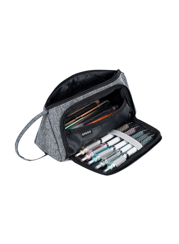 Eazy Kids Pencil Bag For Unisex, Grey