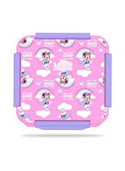 Eazy Kids Disney Minnie Mouse Snack & Lunch Box  for Kids, 650ml, Pink