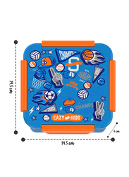 Eazy Kids Soccer Lunch Box, 650ml, 3+ Years, Blue