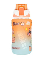 Nova Kids Water Bottle with Straw, 550ml, Orange