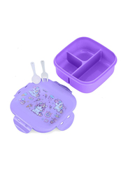 Nova Kids Square Bento Lunch Box, Unicorn Purple