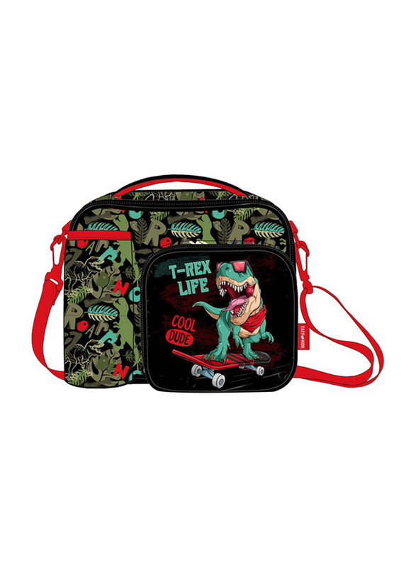 

Eazy Kids Dinosaur Bottle/Lunch Bag, Green