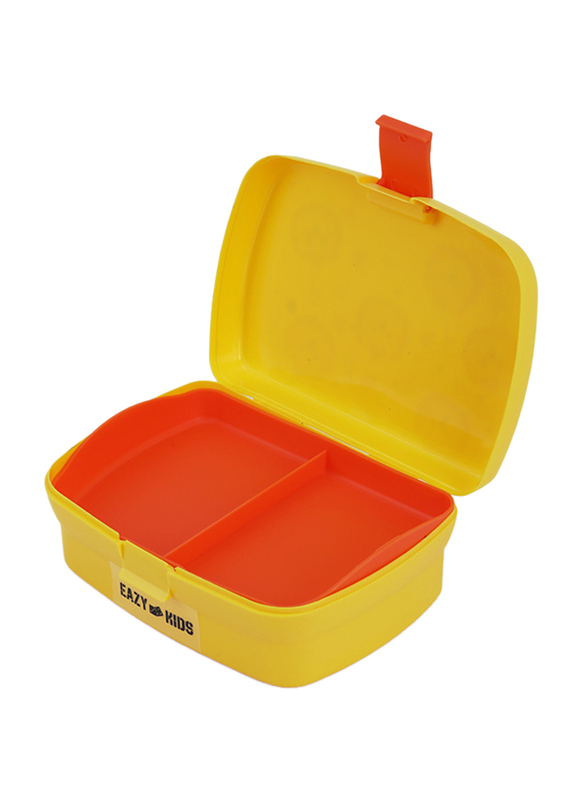 Eazy Kids Tiger Bento Lunch Box, 850ml, 3+ Years, Yellow