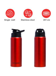 Eazy Kids Stainless Steel Sports Water Bottle, 700ml, Red