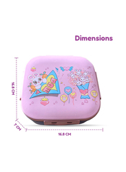 Nova Kids Square Bento Lunch Box, Love Pink