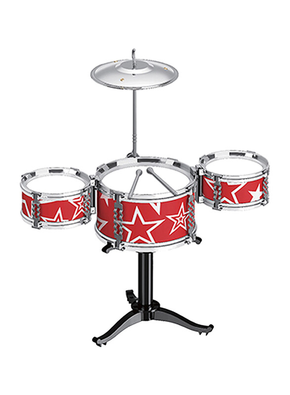 

Little Story Kids Musical Instrument Drum Set, Ages 3+, Multicolour
