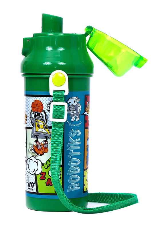 Eazy Kids Water Bottle, 600ml, Green