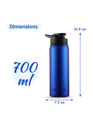 Eazy Kids Stainless Steel Sports Water Bottle, 700ml, Blue