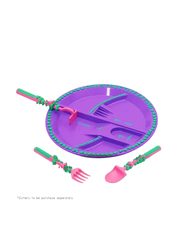 Eazy Kids Eating Plate, Garden Purple