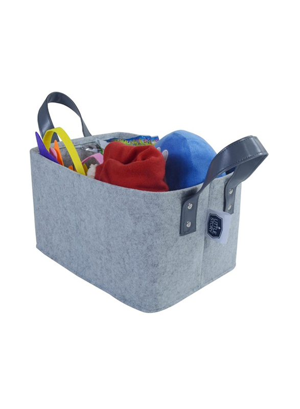 Little Story Diaper Caddy Simplex for Baby, Grey