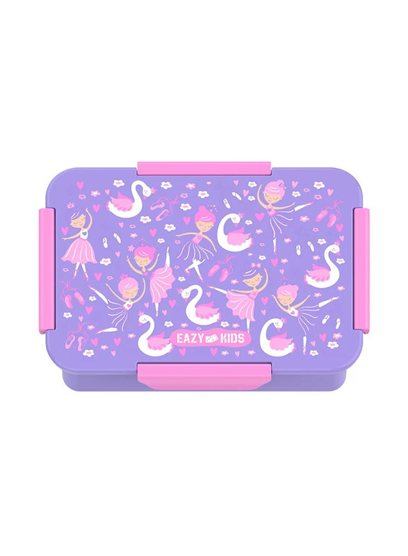Eazy Kids Lunch Box, Tropical, 3+ Years, 850ml, Purple